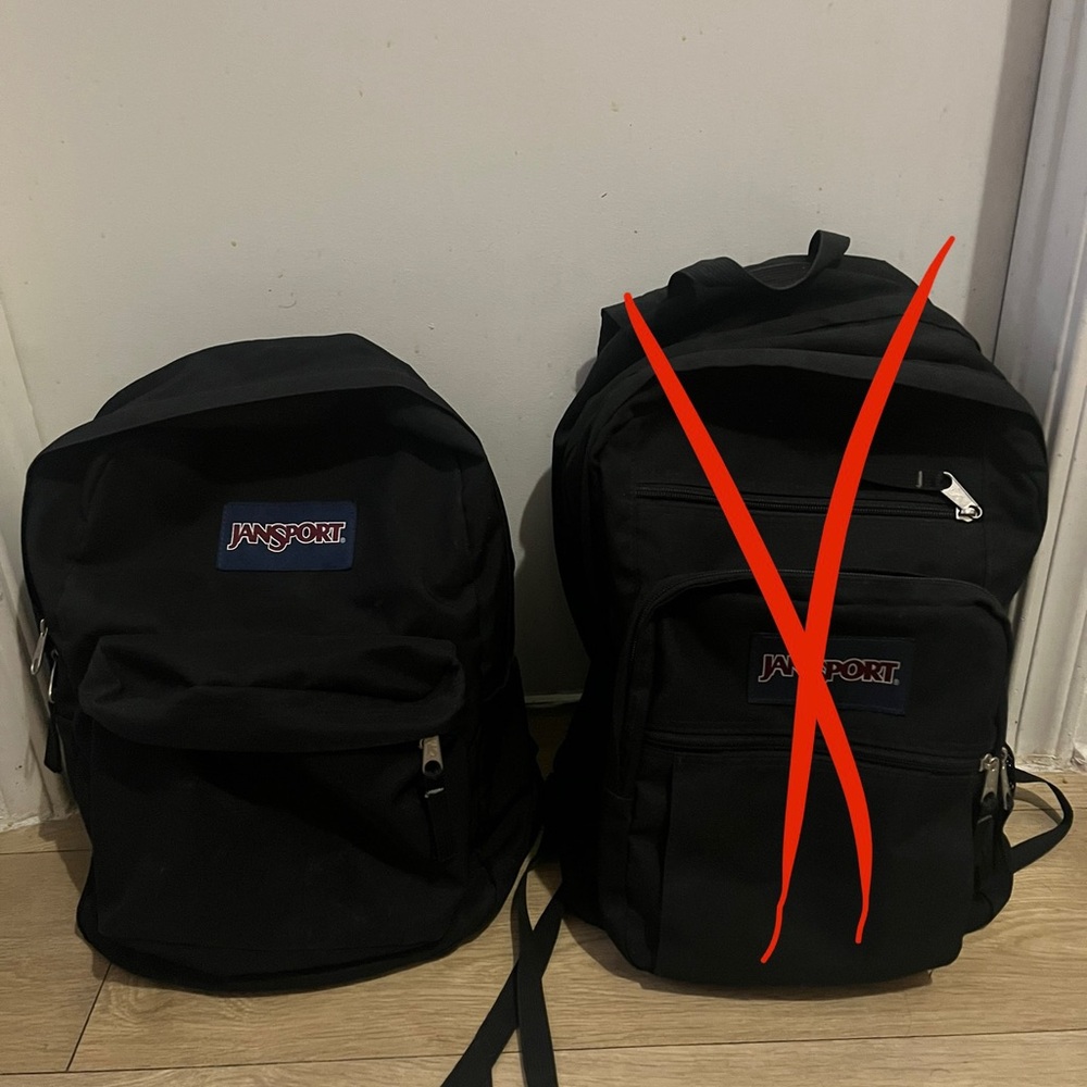 Just the smaller on the left. Not both bags